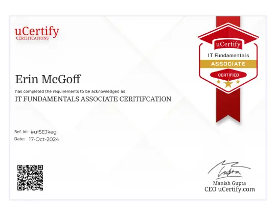 uCertify certification